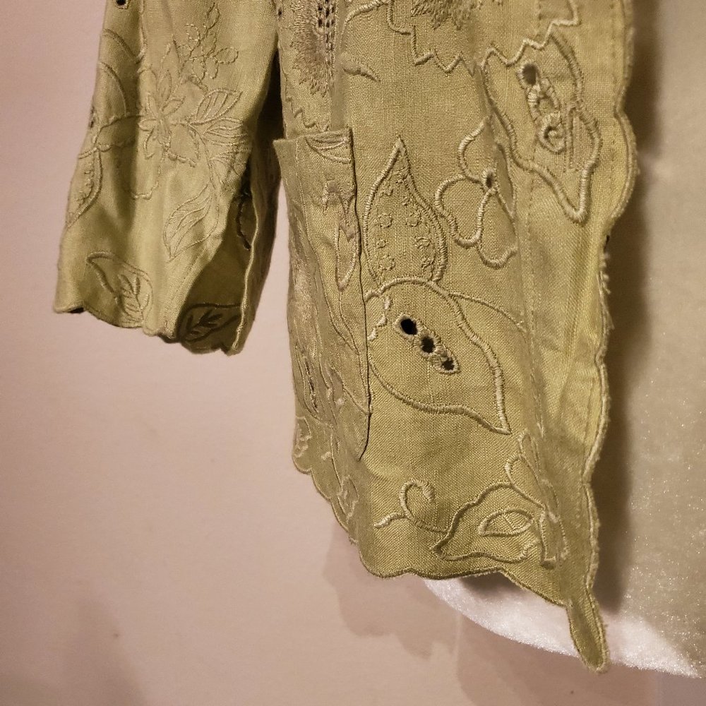 Kial Embroidered Collared Jacket - Picture 16 of 16